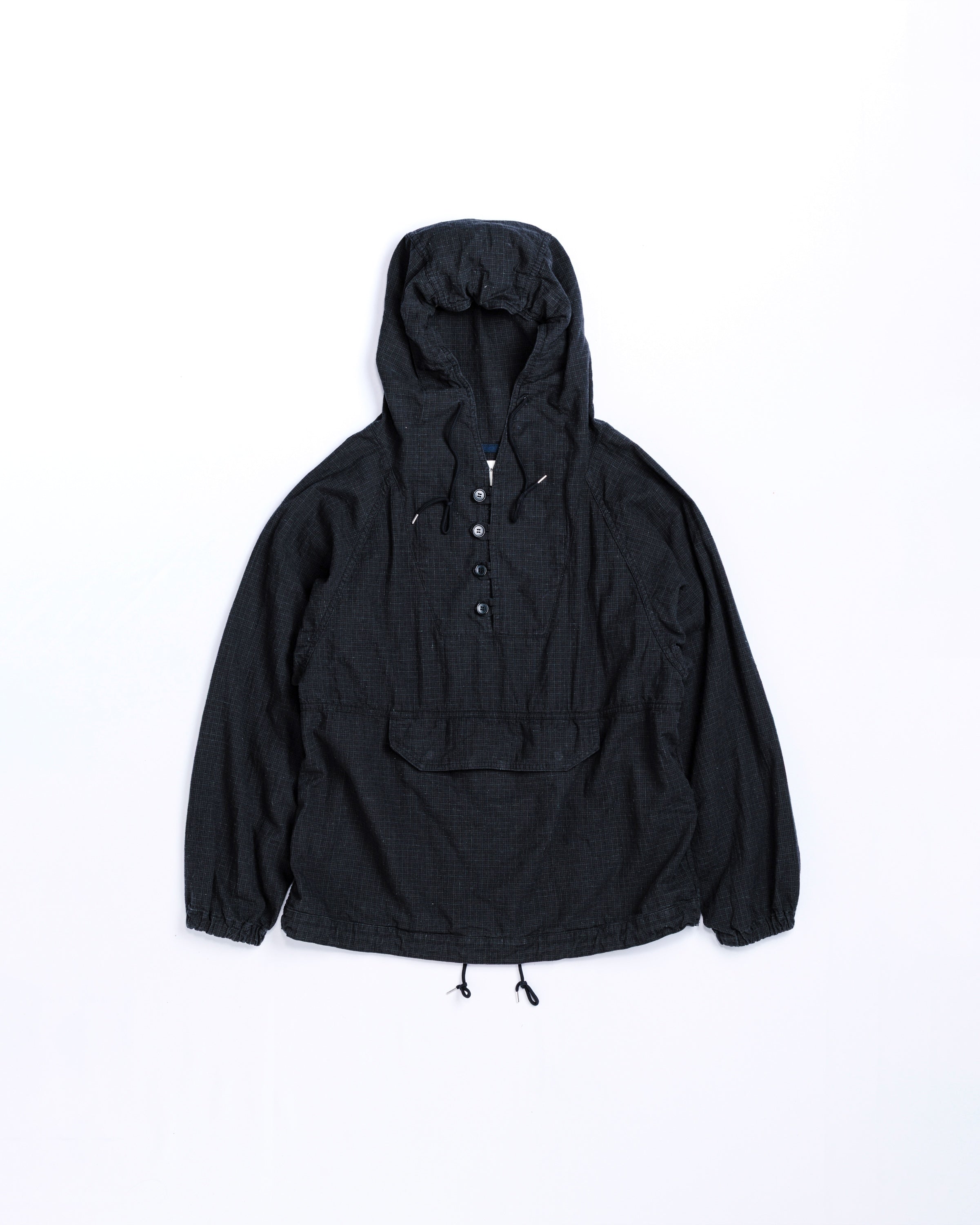 UTILITY ANORAK PULLOVER BLACK