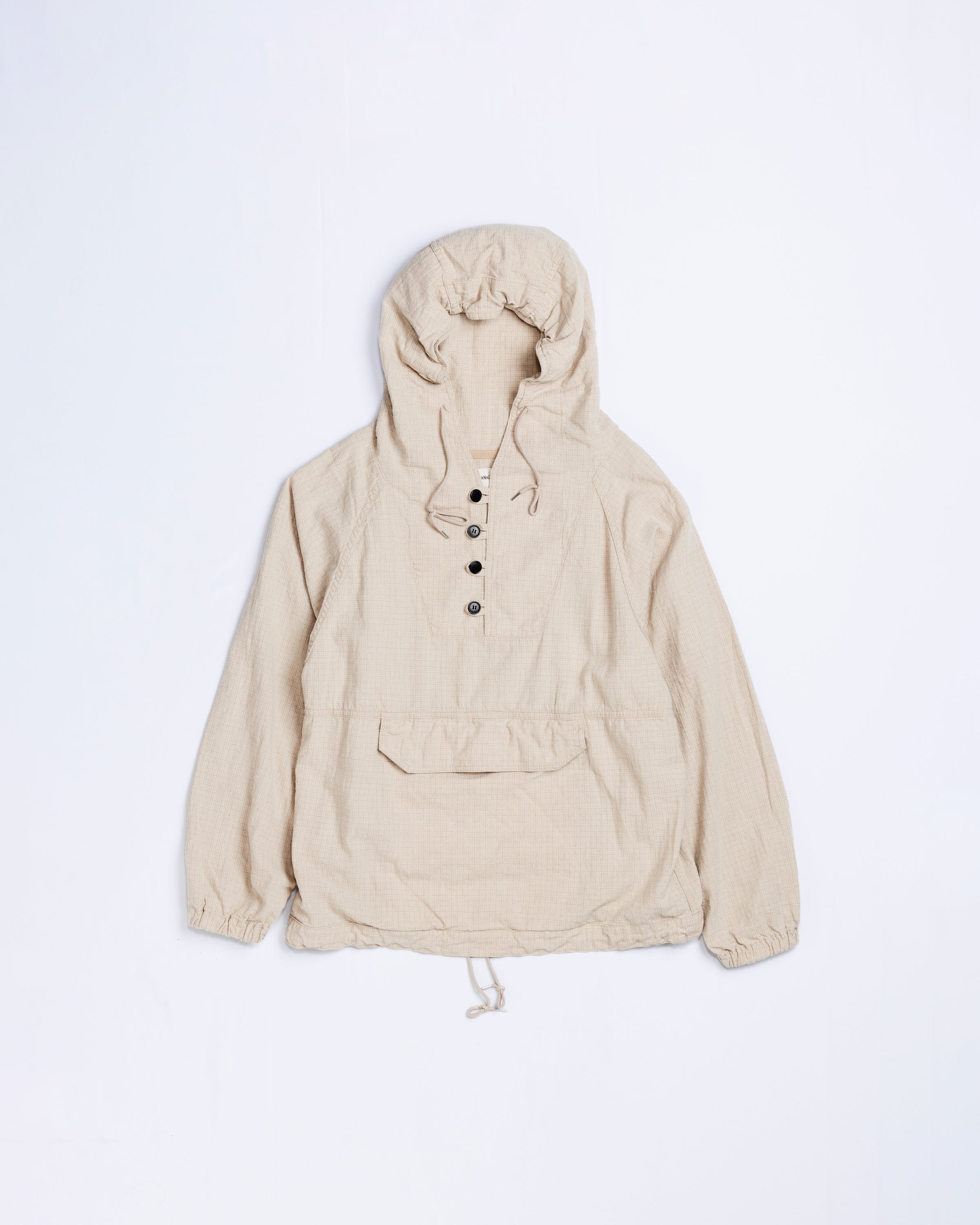 UTILITY ANORAK PULLOVER BEIGE