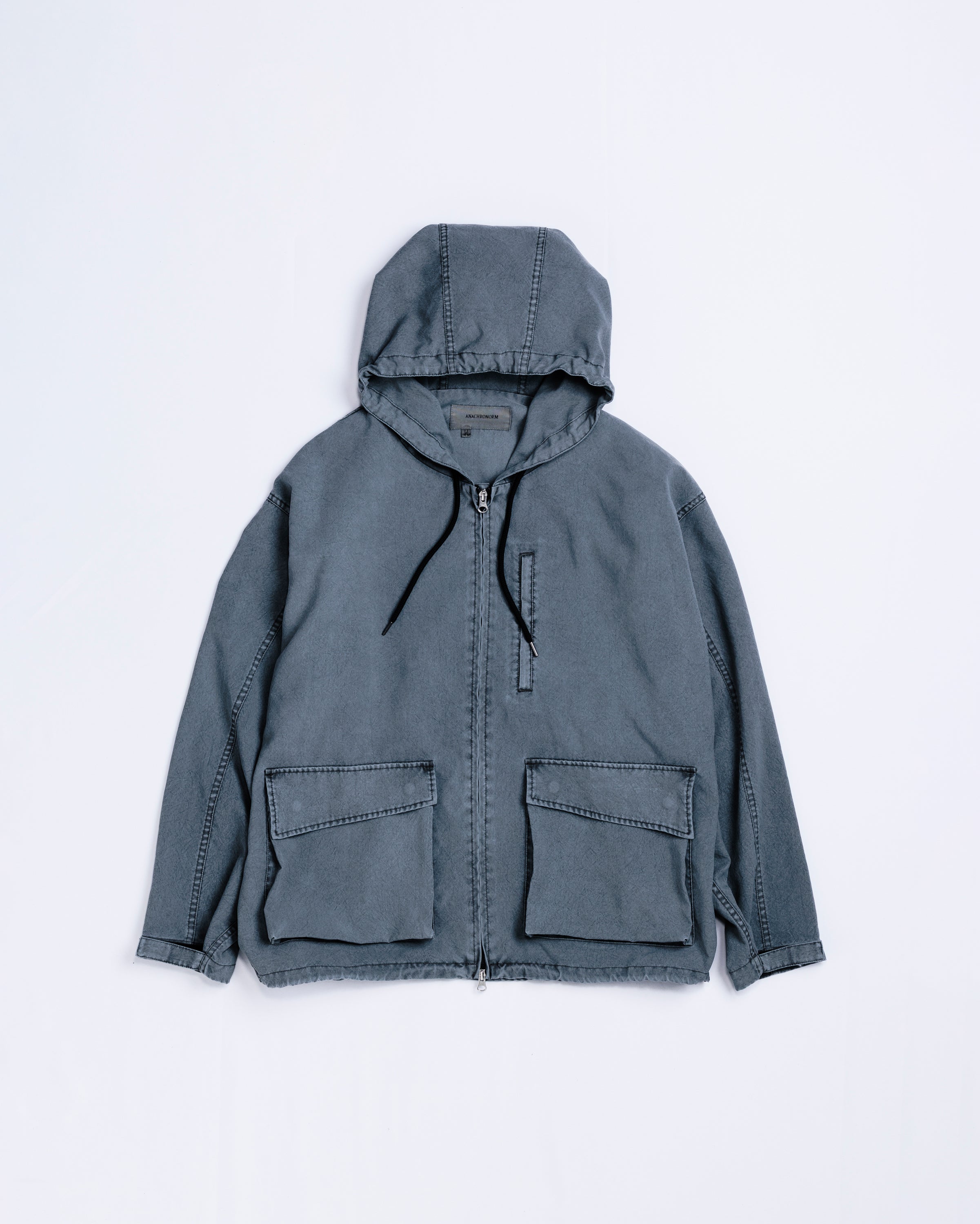 POLYESTER LIGHTWEIGHT JACKET GRAY BLUE