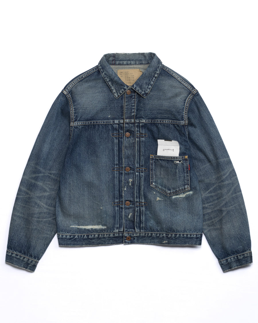 FRONT TUCK DENIM REMAKED JACKET INDIGO (26REMAKE) – ANACHRONORM