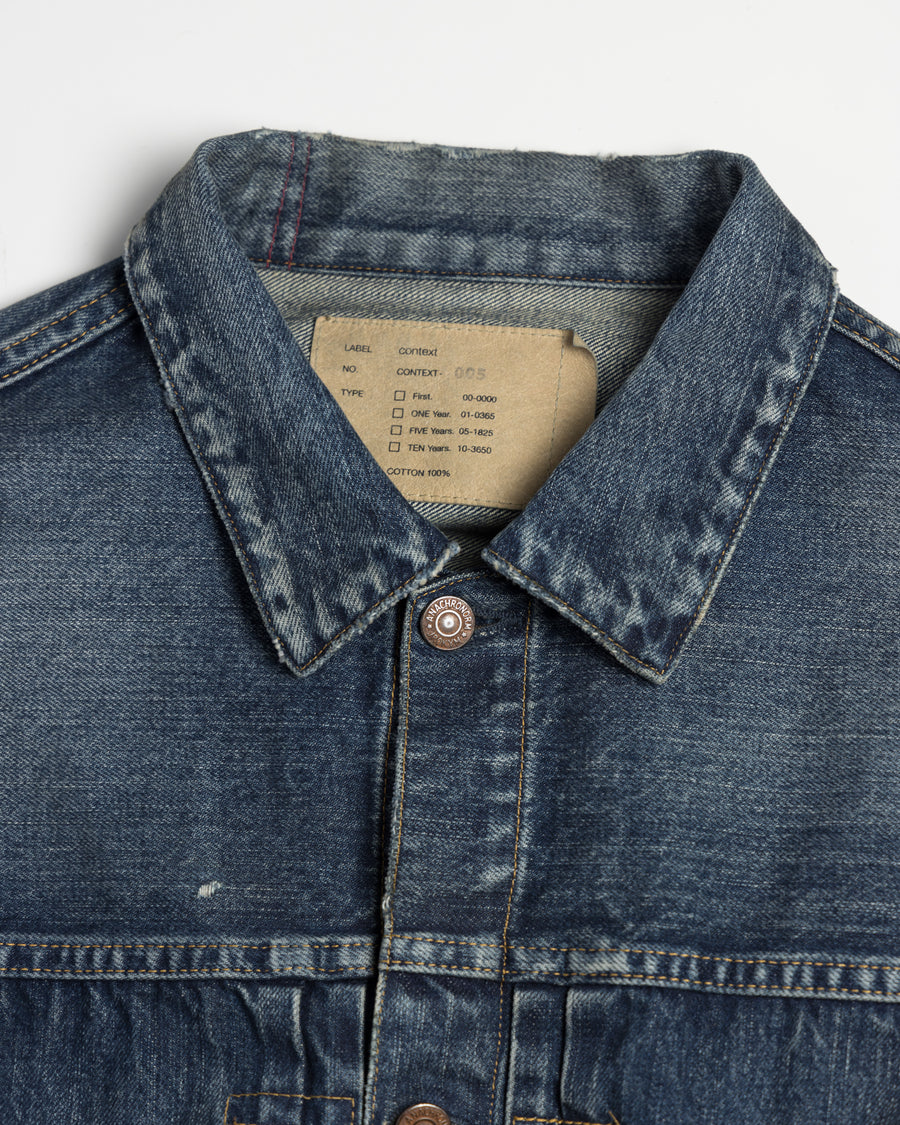 FRONT TUCK DENIM REMAKED JACKET INDIGO (26REMAKE) – ANACHRONORM