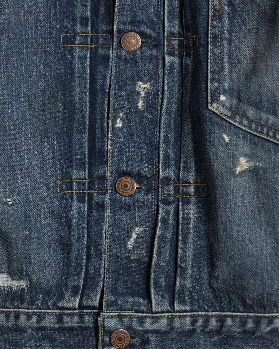 FRONT TUCK DENIM REMAKED JACKET INDIGO (26REMAKE) – ANACHRONORM