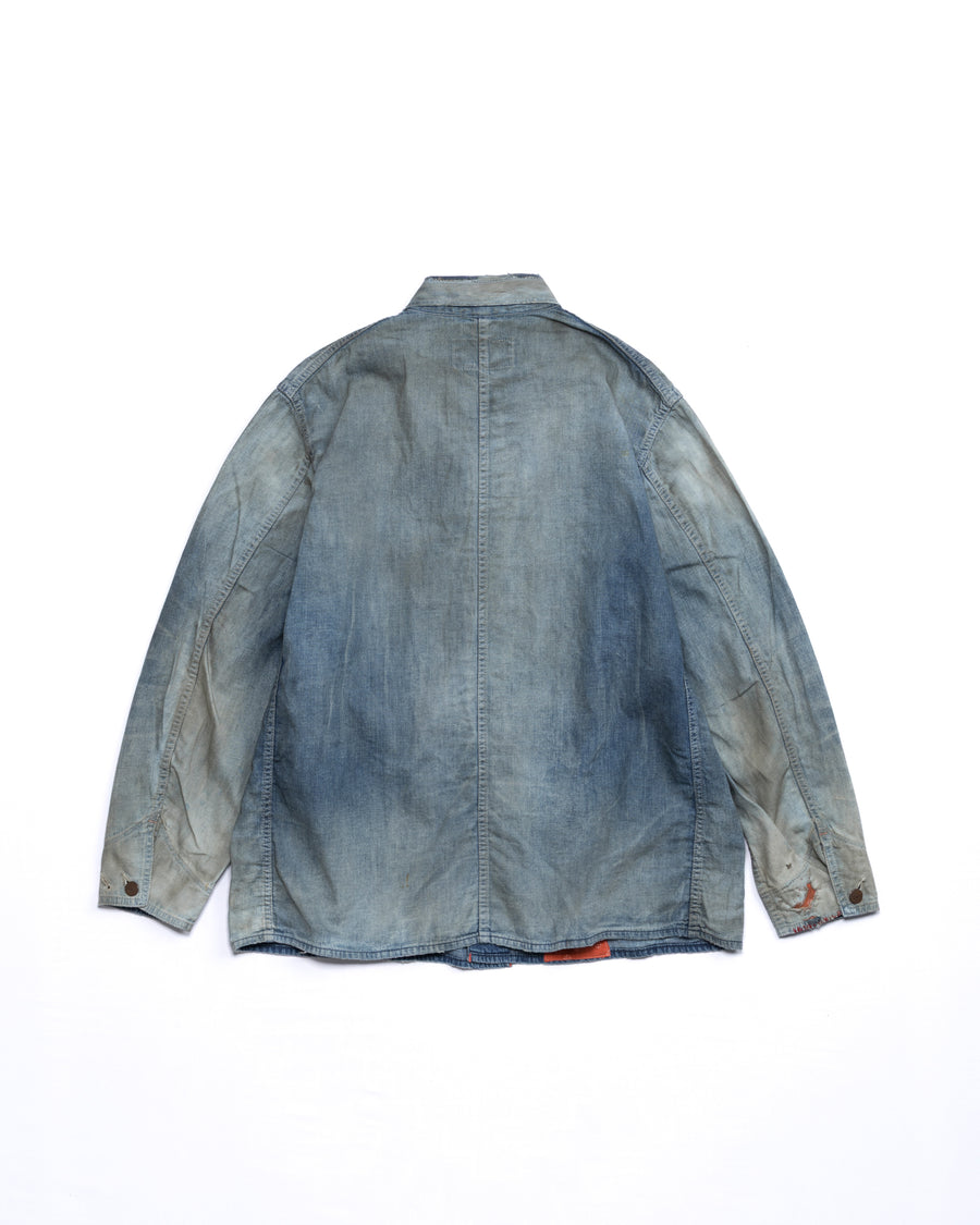 ANJ001 SMU REMAKED LIGHT oz DENIM COVERALL INDIGO