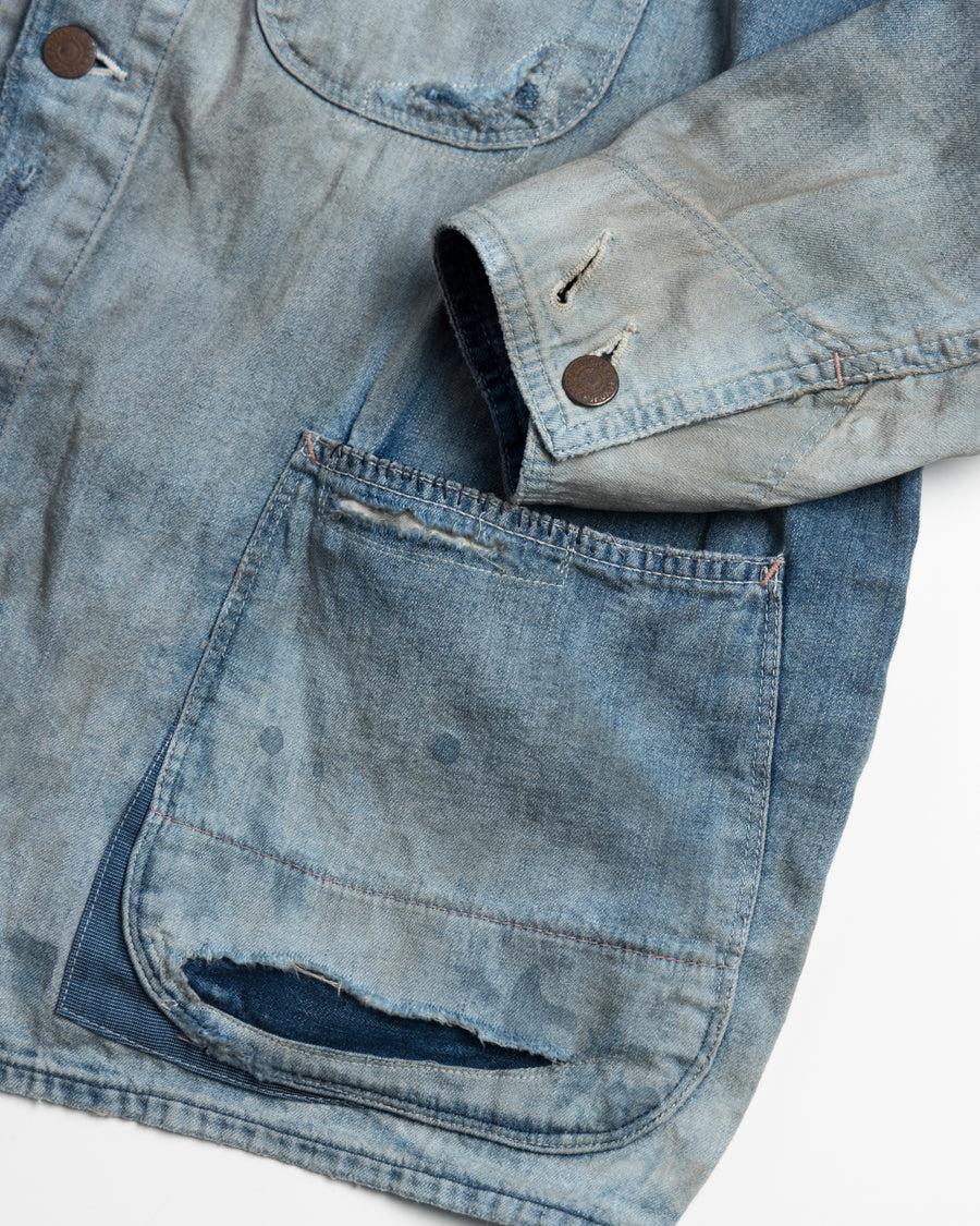 ANJ001 SMU REMAKED LIGHT oz DENIM COVERALL INDIGO