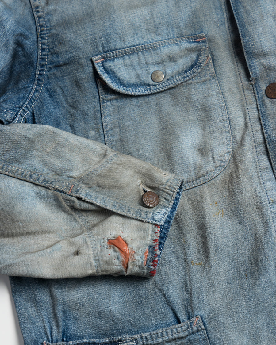 ANJ001 SMU REMAKED LIGHT oz DENIM COVERALL INDIGO