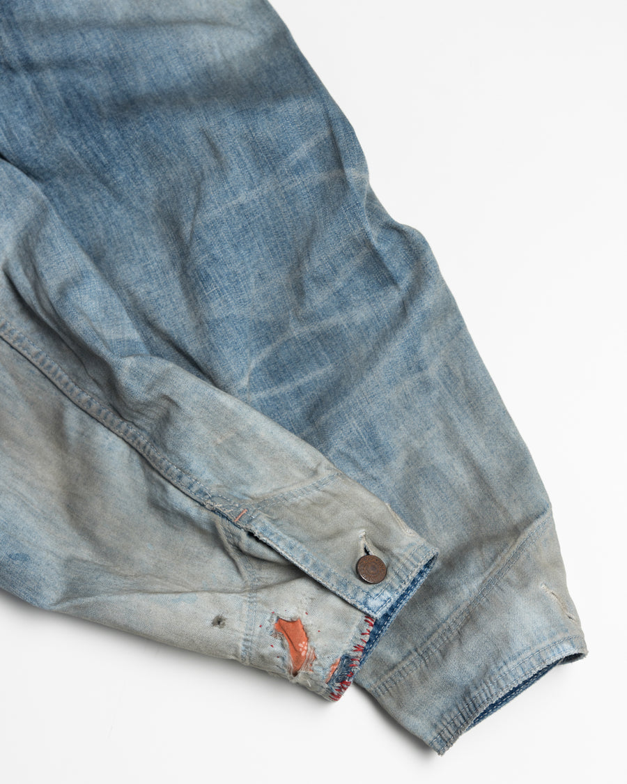 ANJ001 SMU REMAKED LIGHT oz DENIM COVERALL INDIGO