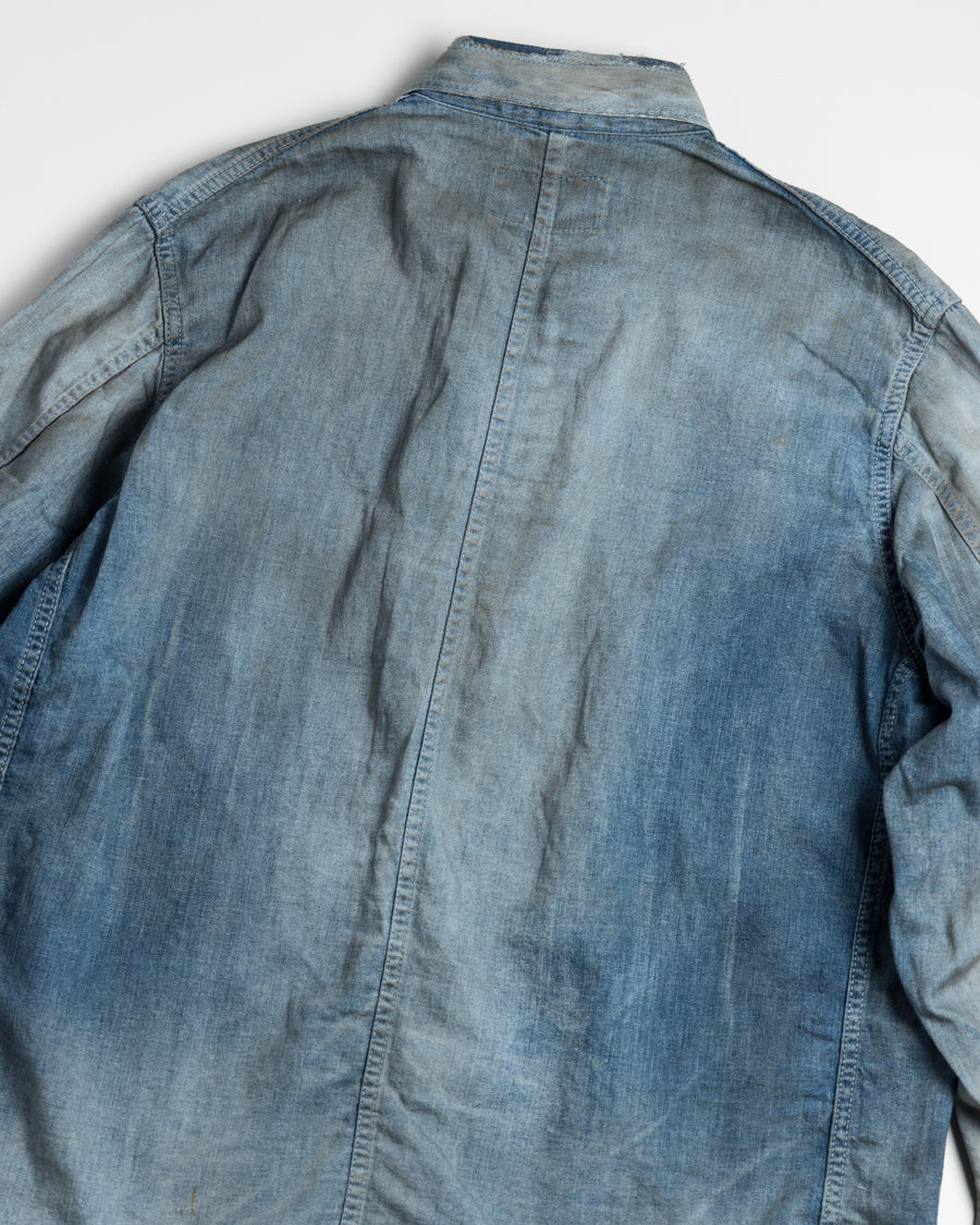 ANJ001 SMU REMAKED LIGHT oz DENIM COVERALL INDIGO