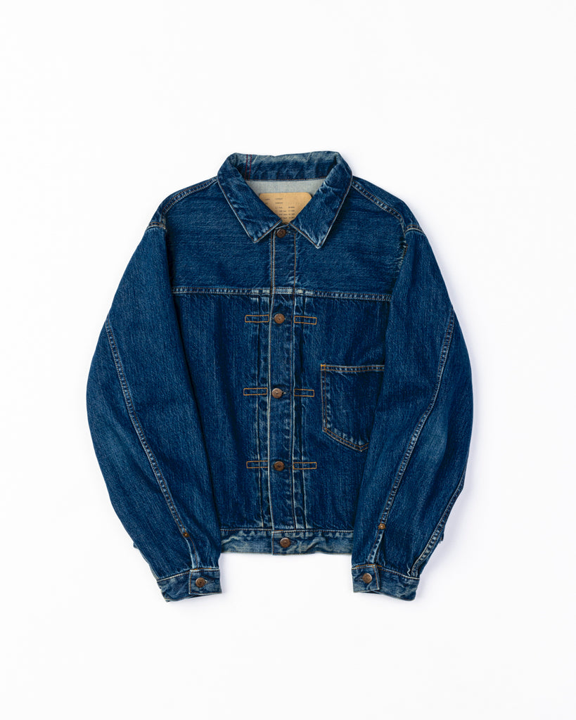 CONTEXT-005 FRONT TUCK DENIM JACKET <  4 colors >