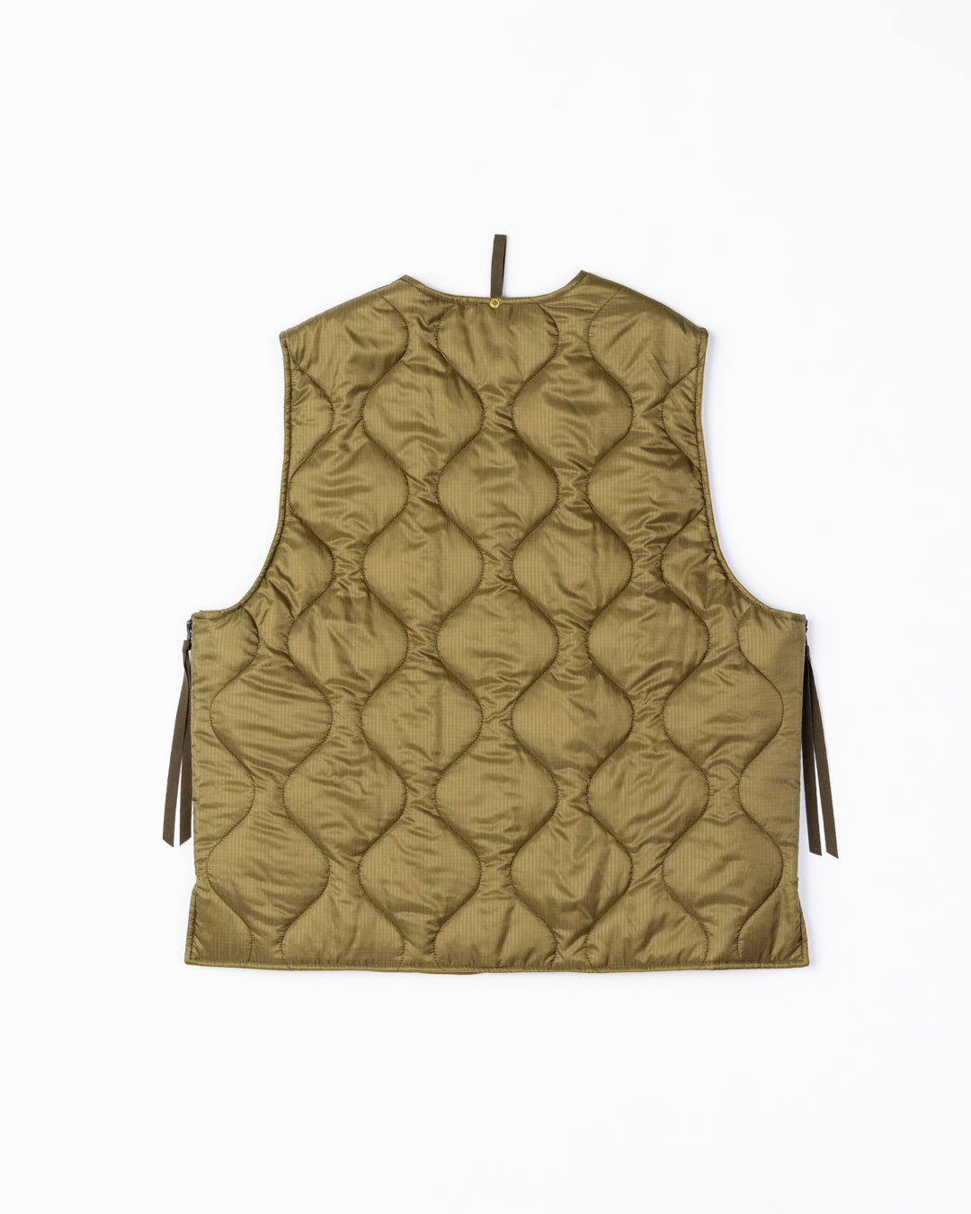 AN258 REVERSIBLE QUILTED VEST KHAKI – ANACHRONORM