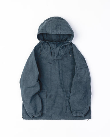 AN252 OVER DYED ANORAK PULLOVER JACKET NAVY