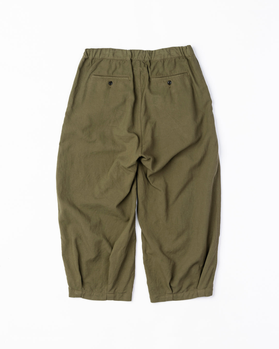 SIZE02ANACHRONORM HEM TUCK EASY PANTS OLIVE