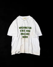 画像をギャラリービューアに読み込む, AN235  WASHINGTON DAMAGED PRINT T-S GREEN PRINT
