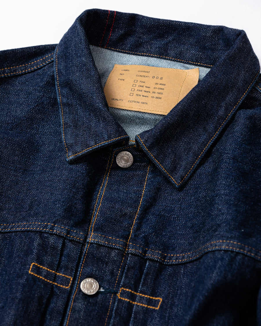 FRONT TUCK DENIM JACKET INDIGO(ONE WASH) – ANACHRONORM