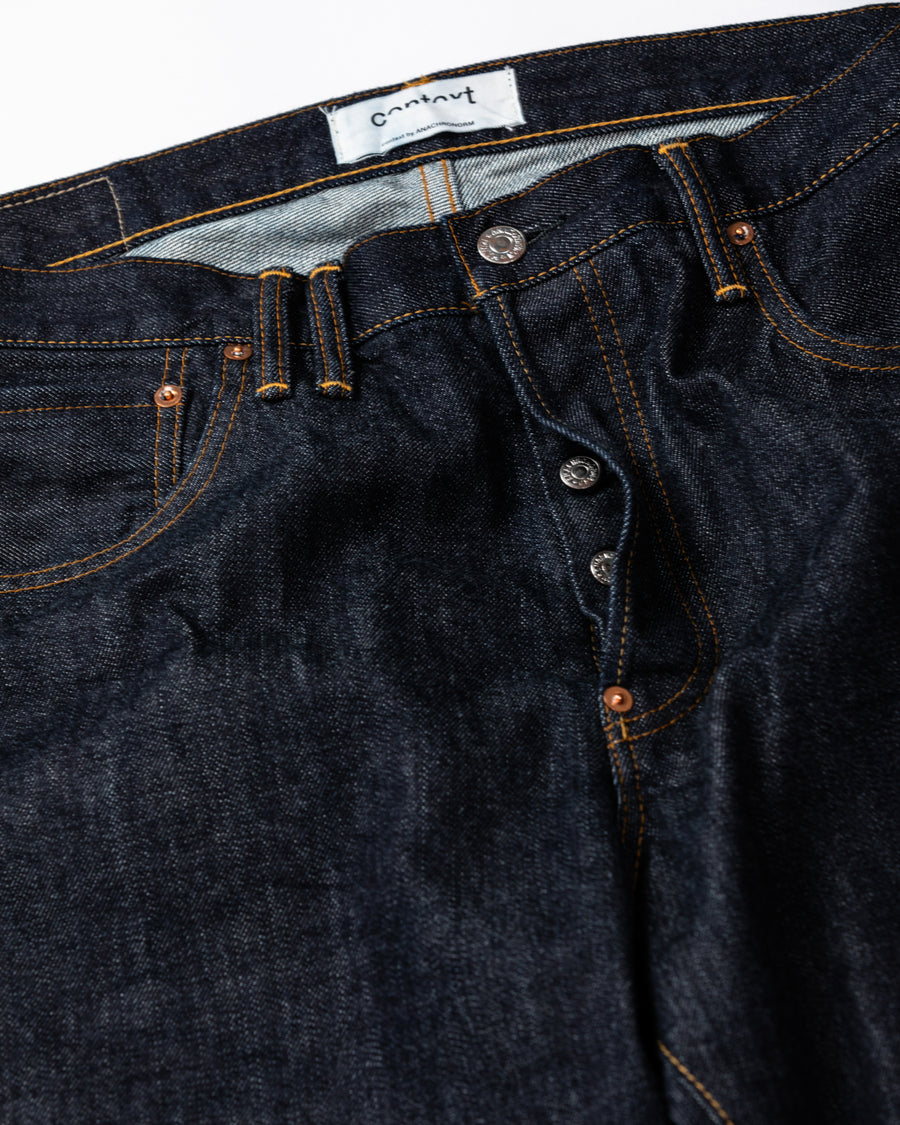 REGULAR TAPERED 5P PANTS INDIGO(ONE WASH) – ANACHRONORM