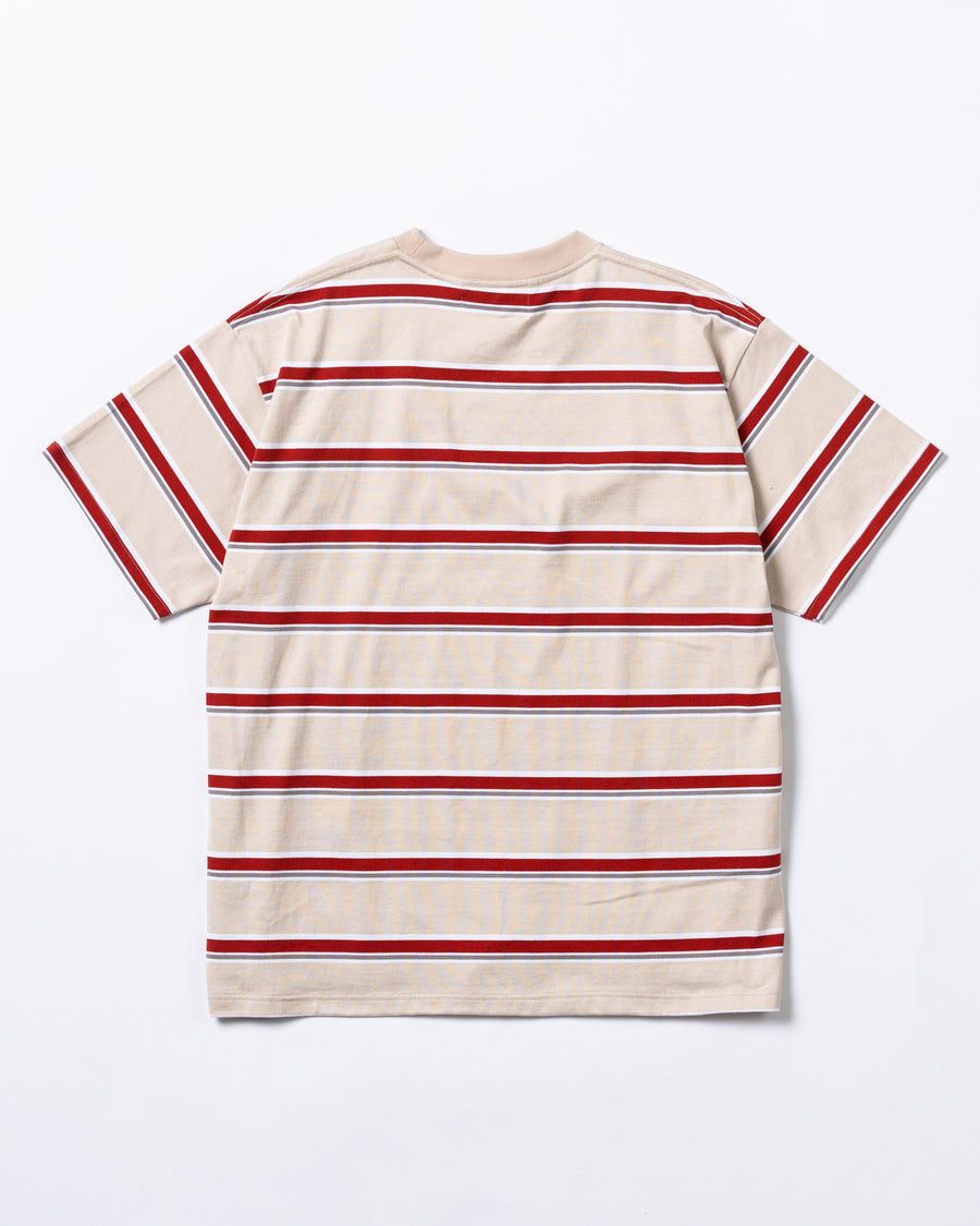 AN295 90's MULTIBORDER S/S T-S BEIGE