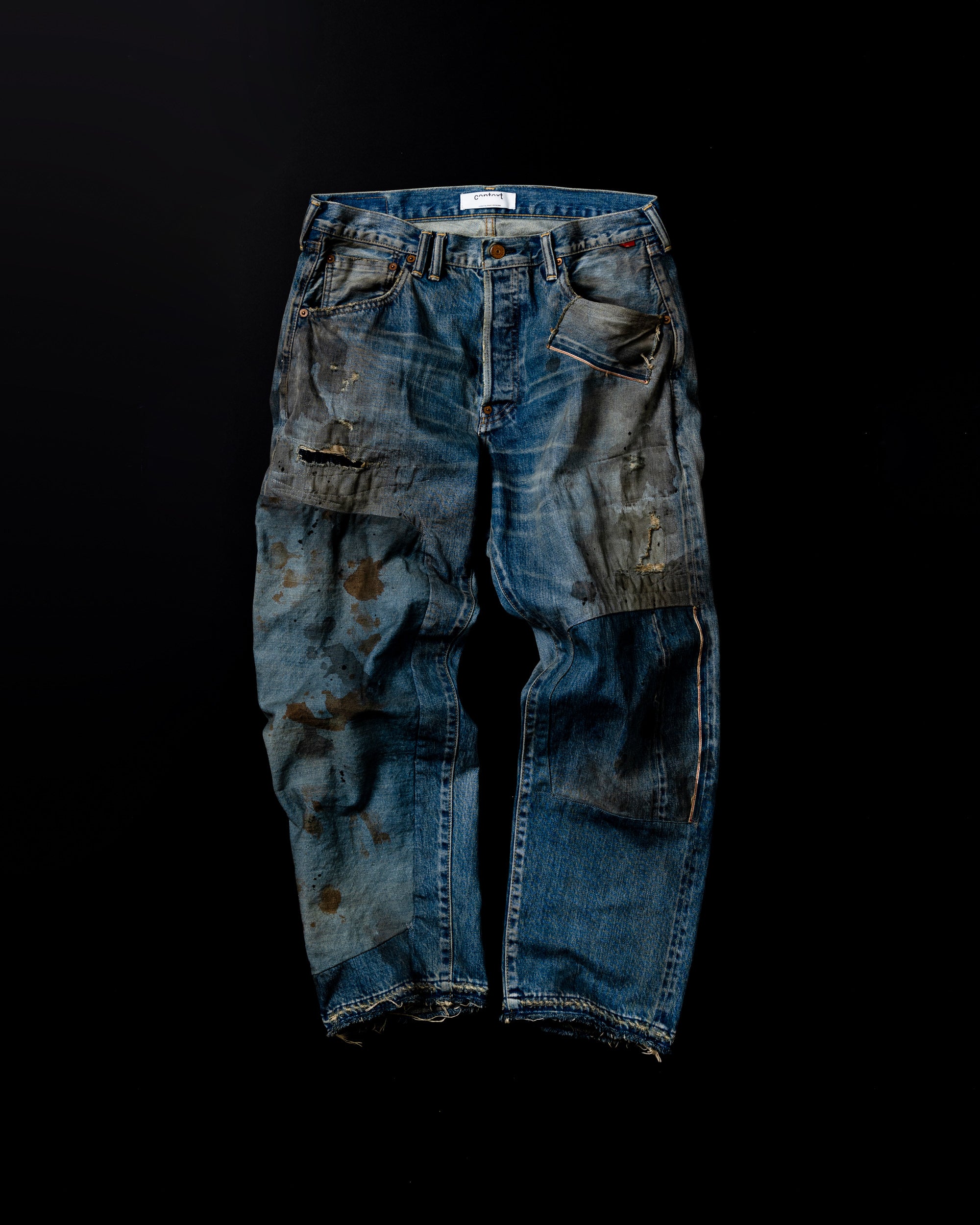 AN291 HARD REMAKED REGULAR TAPERED 5P PANTS INDIGO