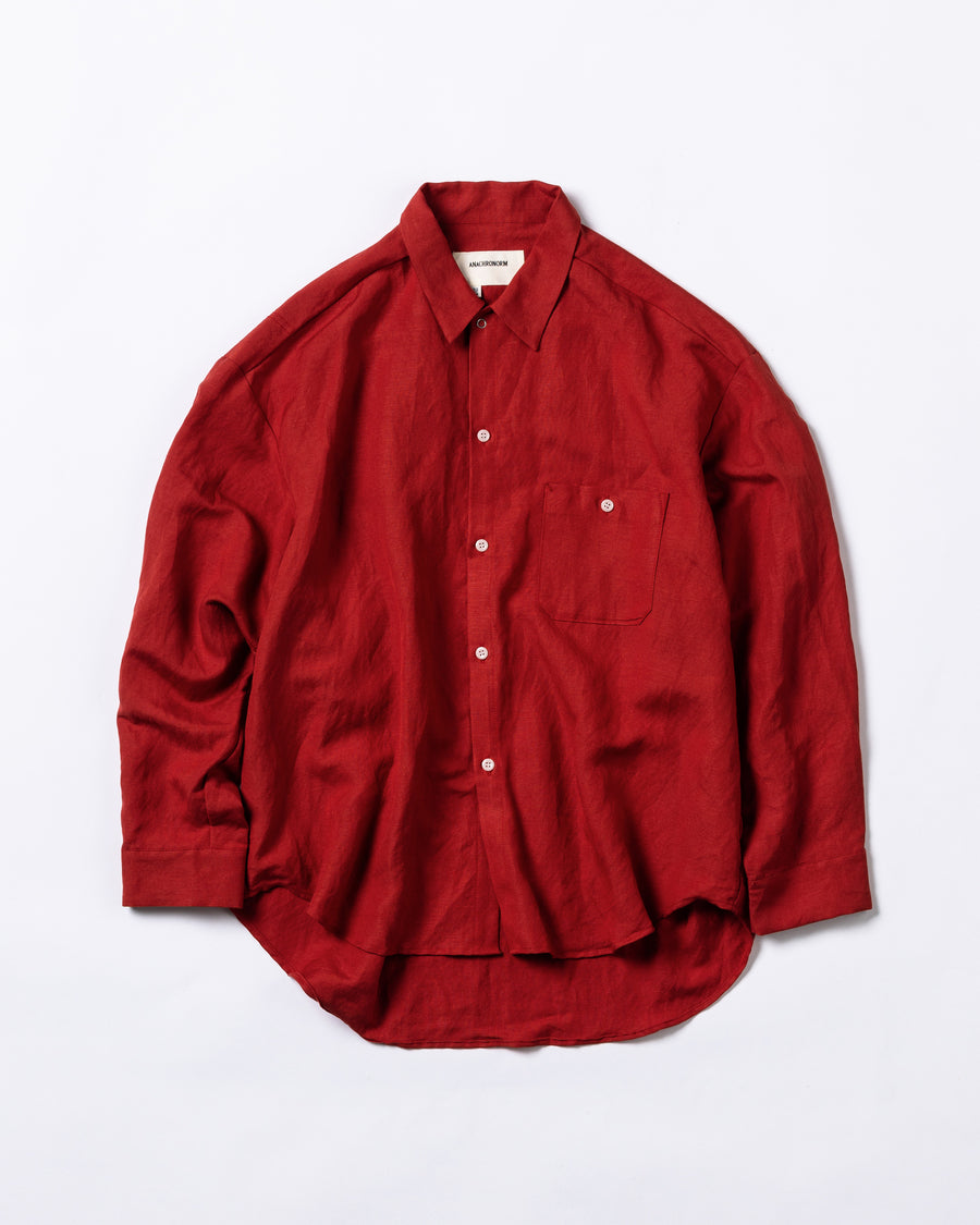 AN282 RAYON ReSIZE LONG SHIRTS ORANGE