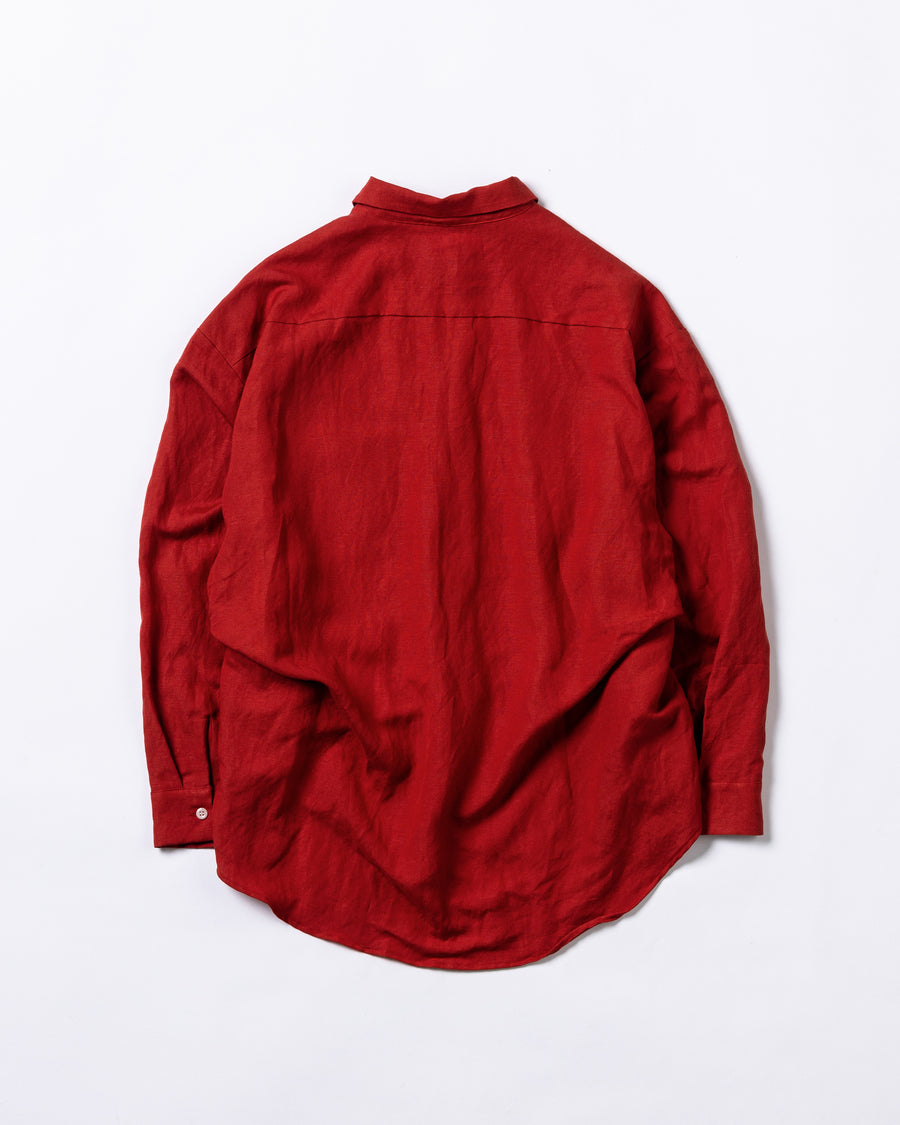 AN282 RAYON ReSIZE LONG SHIRTS ORANGE