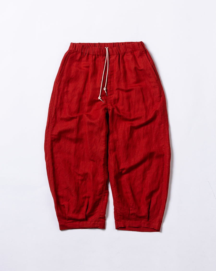 AN283 RAYON HEM TUCK EASY PANTS ORANGE