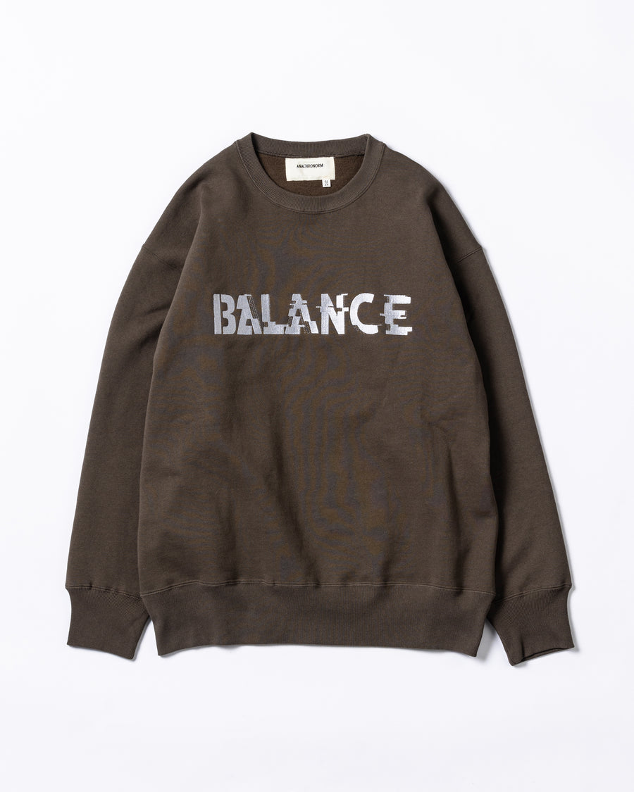 AN300 GLITCH EMBROIDERY SWEAT KHAKI
