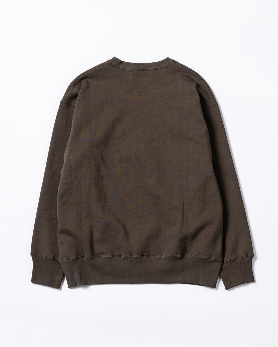 AN300 GLITCH EMBROIDERY SWEAT KHAKI