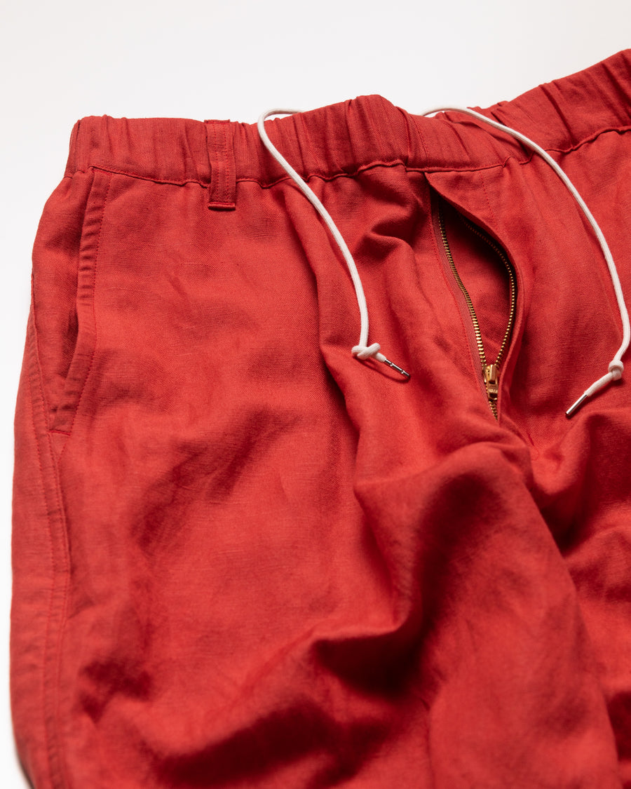 AN283 RAYON HEM TUCK EASY PANTS ORANGE