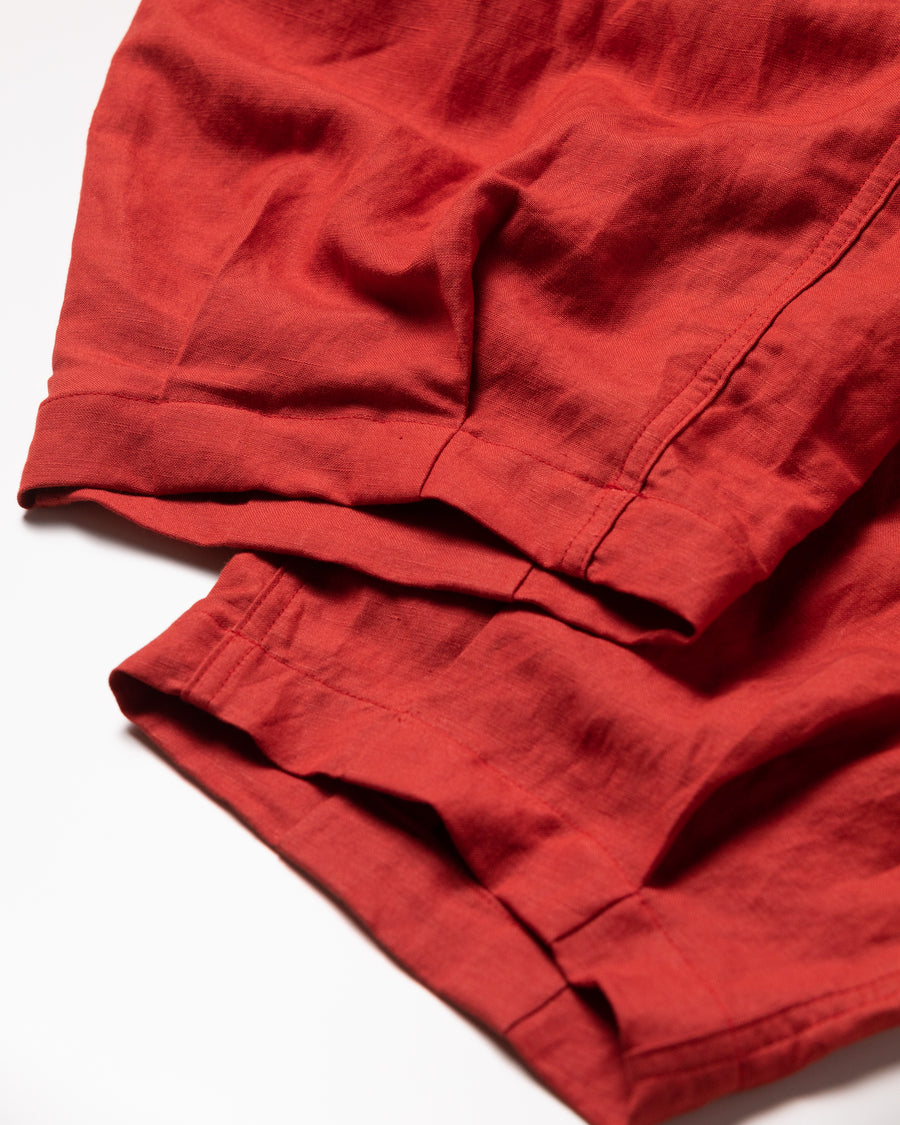 AN283 RAYON HEM TUCK EASY PANTS ORANGE