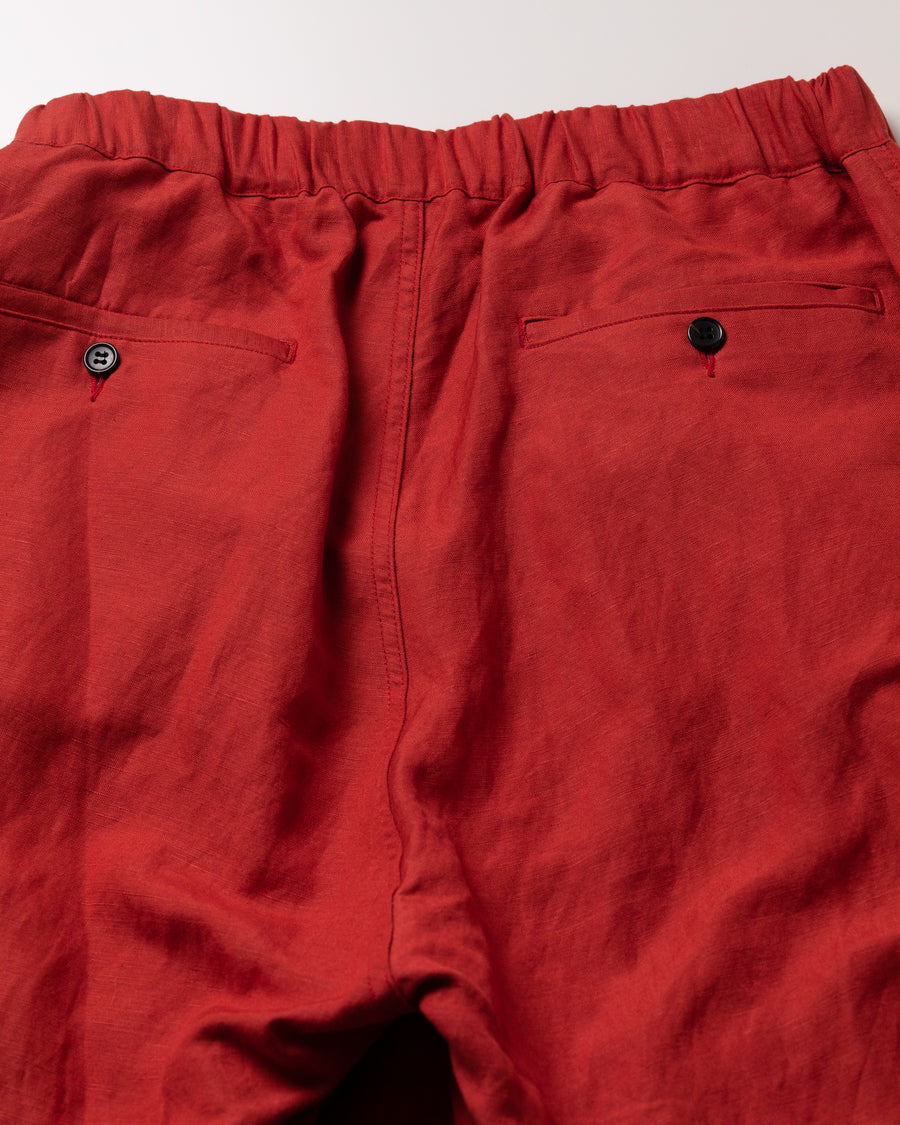 AN283 RAYON HEM TUCK EASY PANTS ORANGE