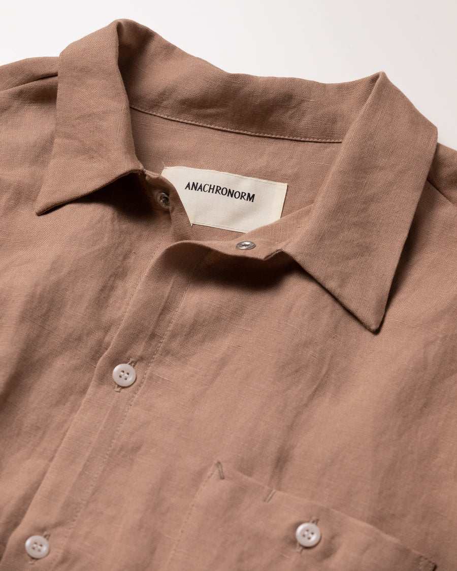 AN282 RAYON ReSIZE LONG SHIRTS BEIGE