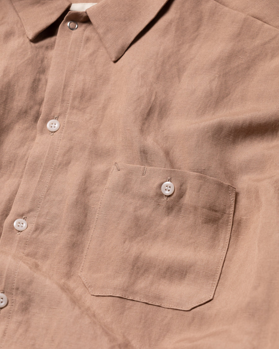 AN282 RAYON ReSIZE LONG SHIRTS BEIGE