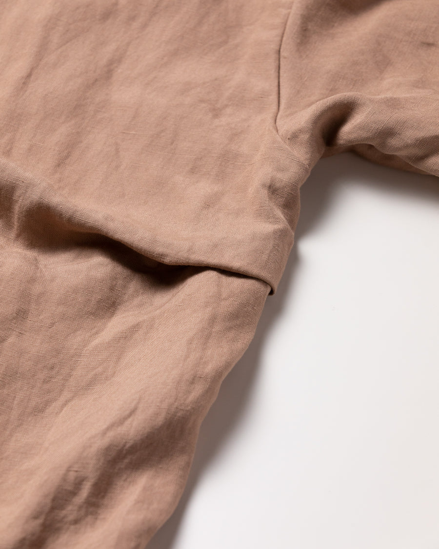 AN282 RAYON ReSIZE LONG SHIRTS BEIGE