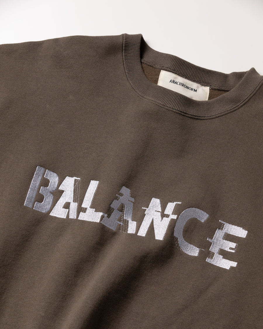 AN300 GLITCH EMBROIDERY SWEAT KHAKI