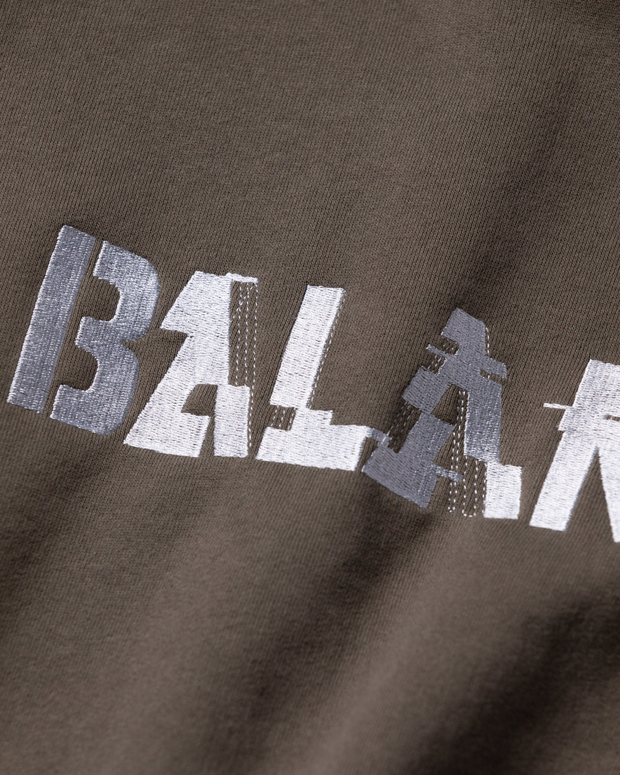 AN300 GLITCH EMBROIDERY SWEAT KHAKI