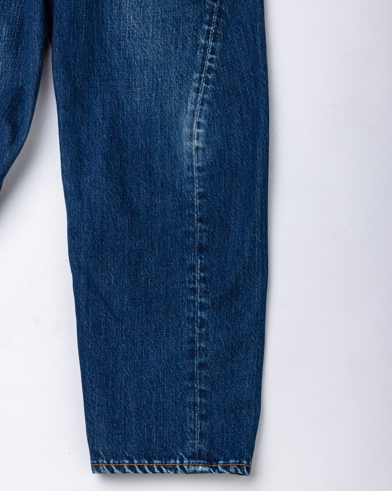 CONTEXT-002-1Y DRAPING STRAIGHT 5P PANTS INDIGO(ONE YEAR WASH