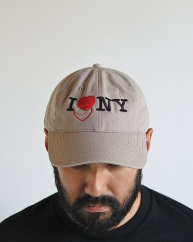 ICON THREADS GLITCH EMBROIDERY CAP BEIGE