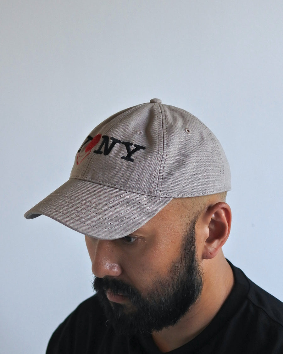 ICON THREADS GLITCH EMBROIDERY CAP BEIGE