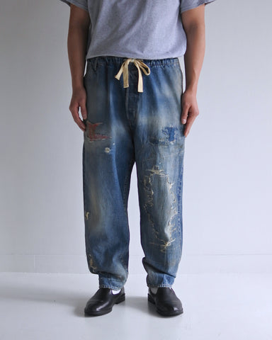 AN330 52's SELVEDGE DENIM REMAKED EASY PANTS INDIGO