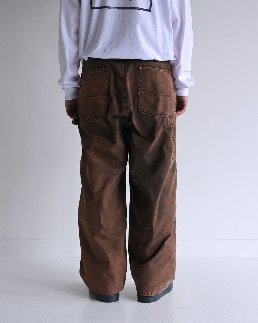 AN329 SULFUR DYED DUCK PAINTER EASY PANTS BROWN BLACK
