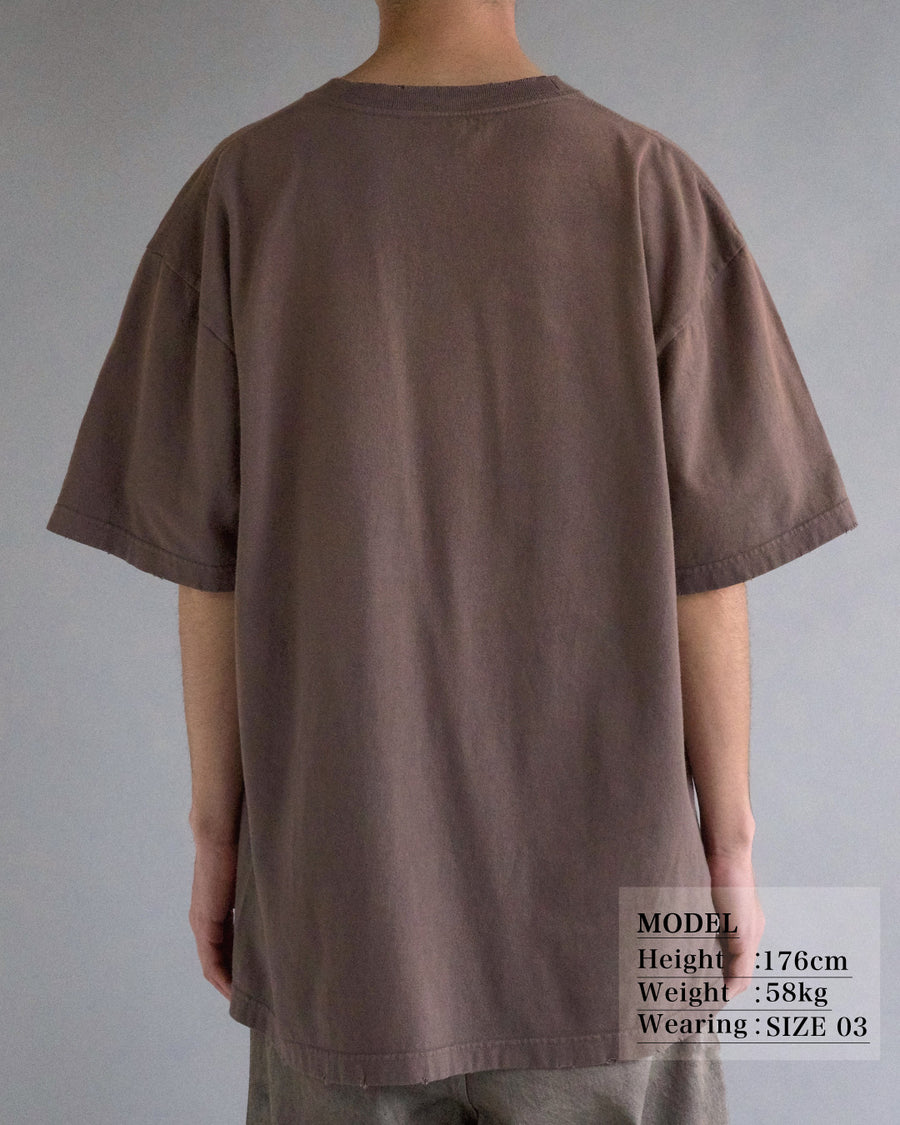 ANACHRONORM ダイド カスタムカー グラフィックTシャツ ダスティブラウン | 5.6oz天竺 アメリカンカルチャーモチーフ 特殊染色 変色加工 一点一点