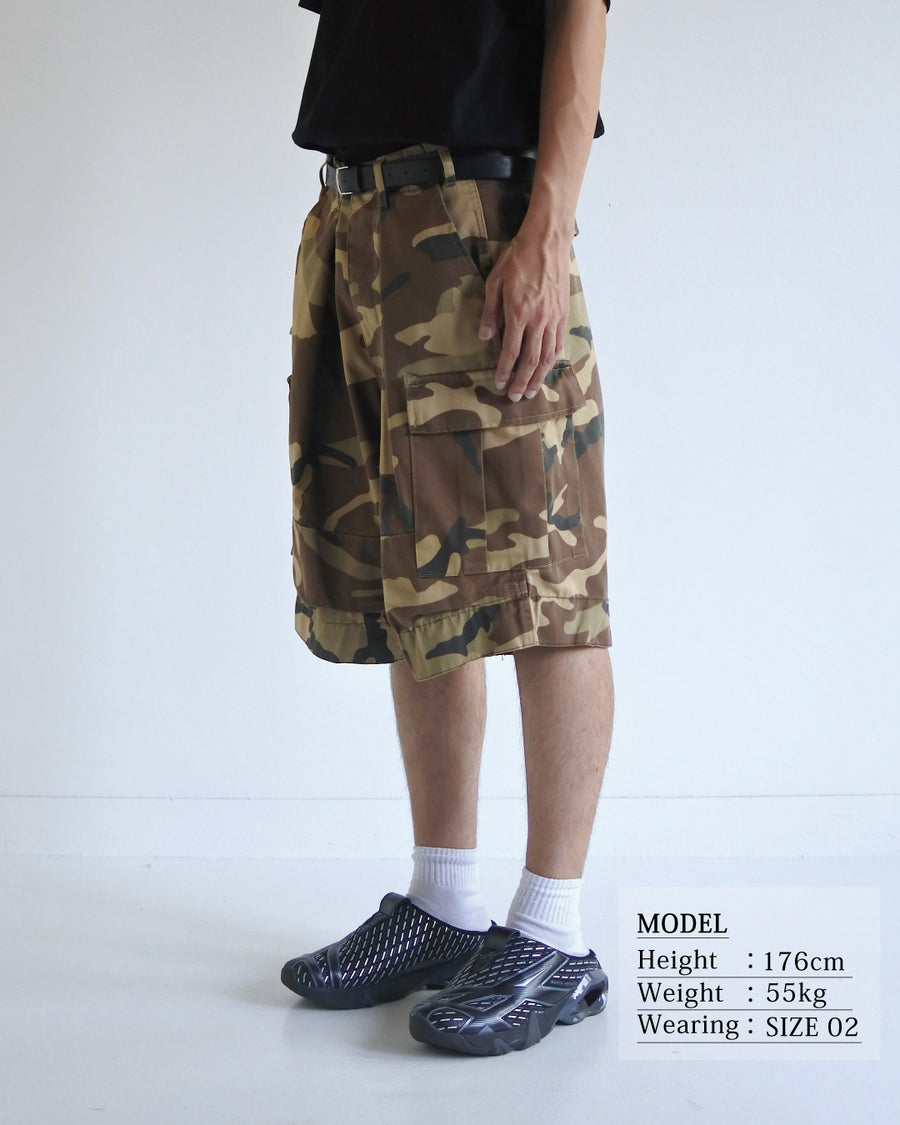 FADED BDU CAMO SHORTS WOODLAND