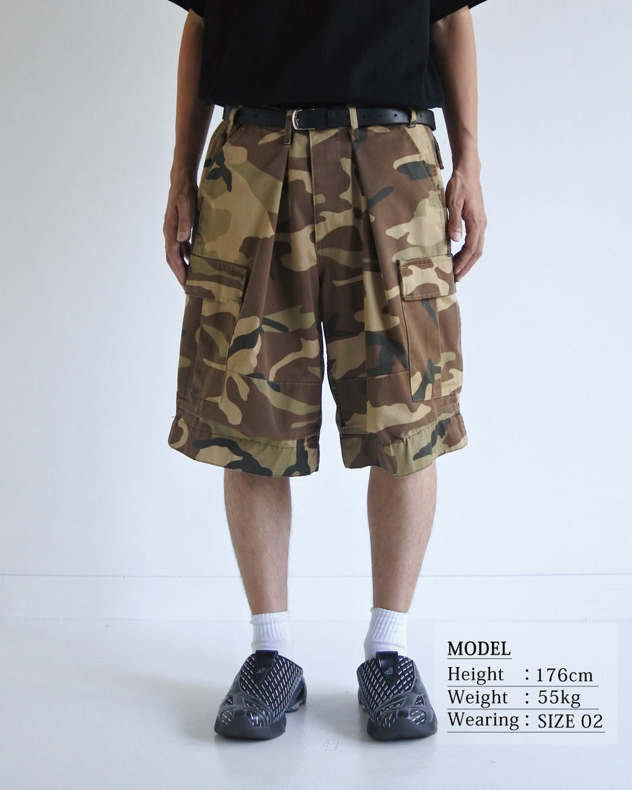 FADED BDU CAMO SHORTS WOODLAND