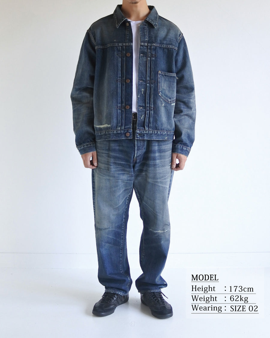 FRONT TUCK DENIM REMAKED JACKET INDIGO (26REMAKE) – ANACHRONORM