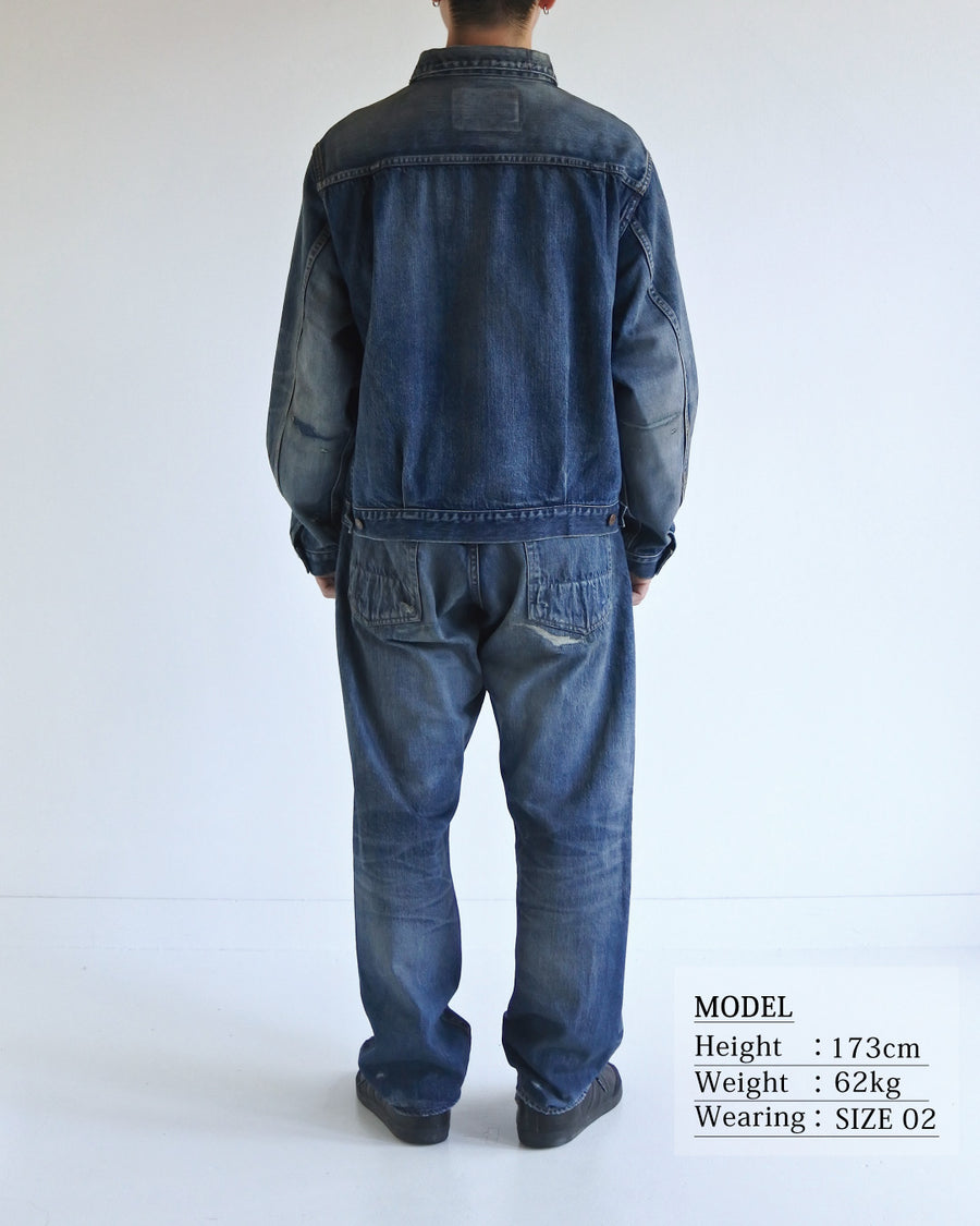 FRONT TUCK DENIM REMAKED JACKET INDIGO (26REMAKE) – ANACHRONORM