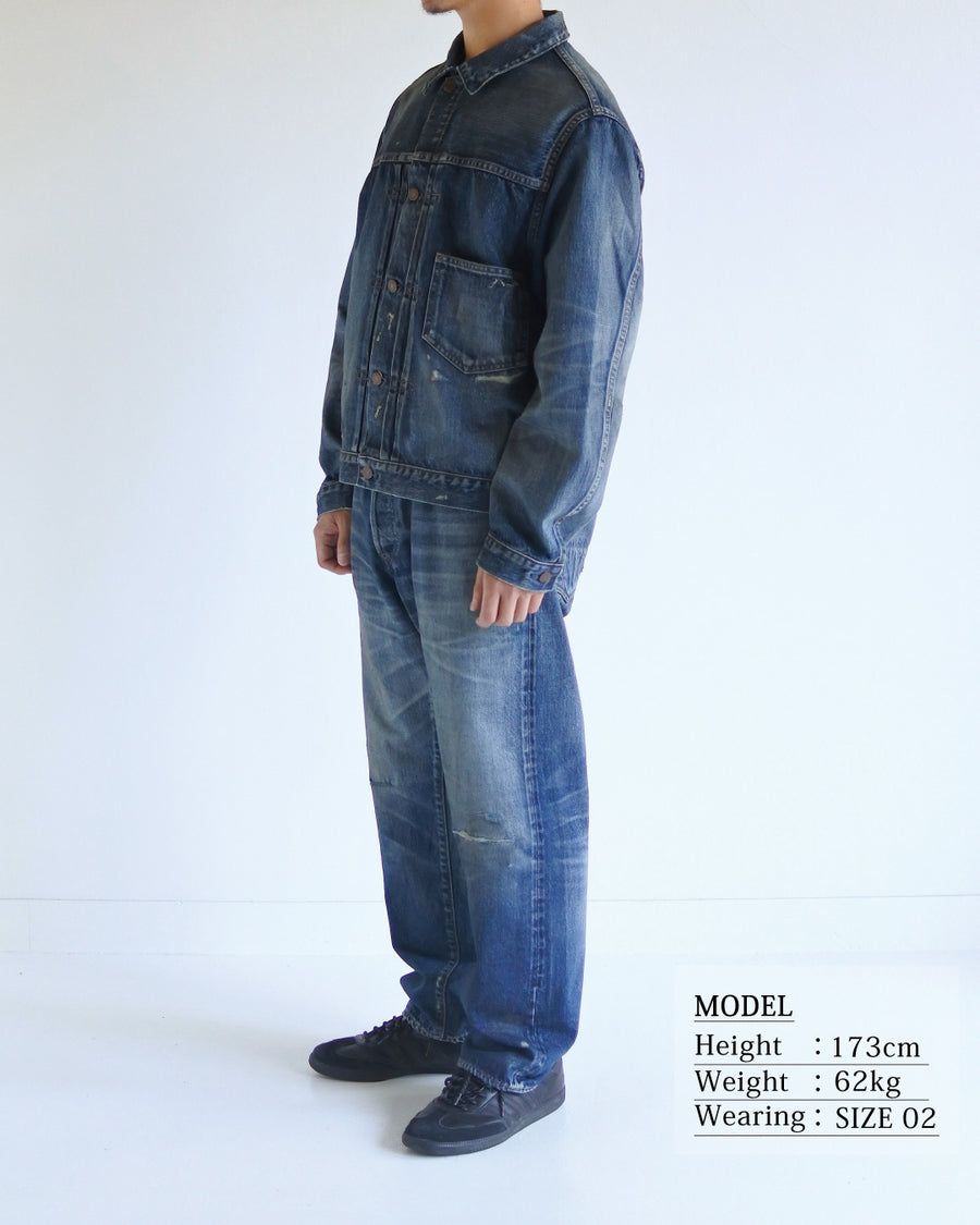 FRONT TUCK DENIM REMAKED JACKET INDIGO (26REMAKE) – ANACHRONORM
