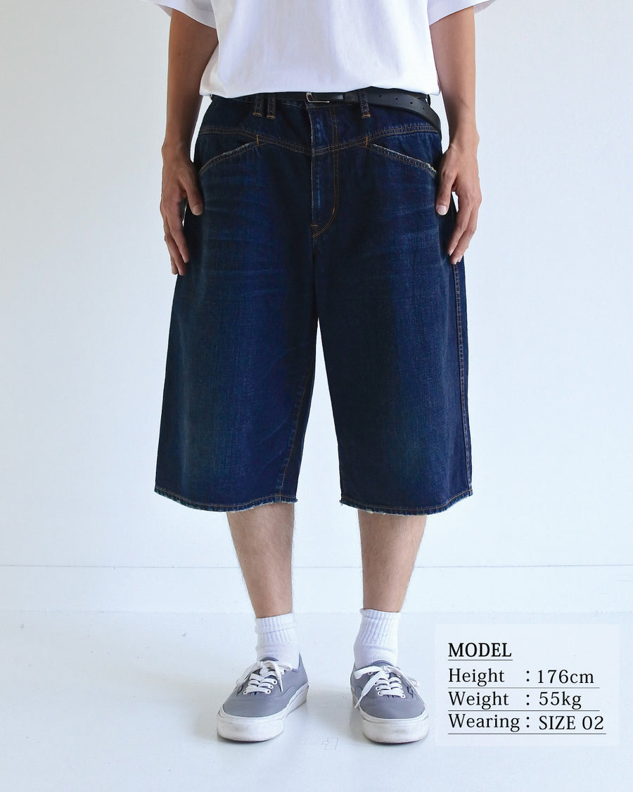 FRONT YORK DENIM SHORTS INDIGO – ANACHRONORM