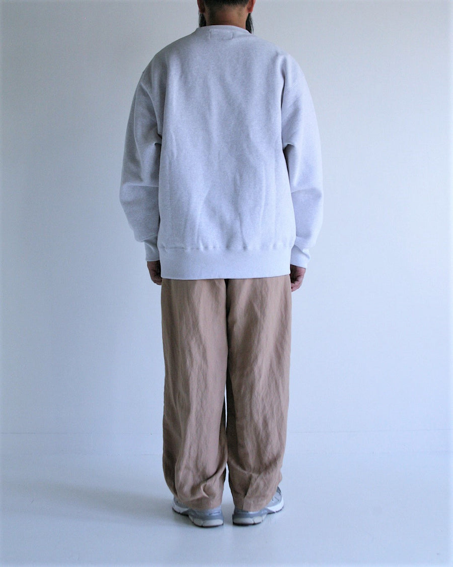 AN300 GLITCH EMBROIDERY SWEAT WHITE GRAY