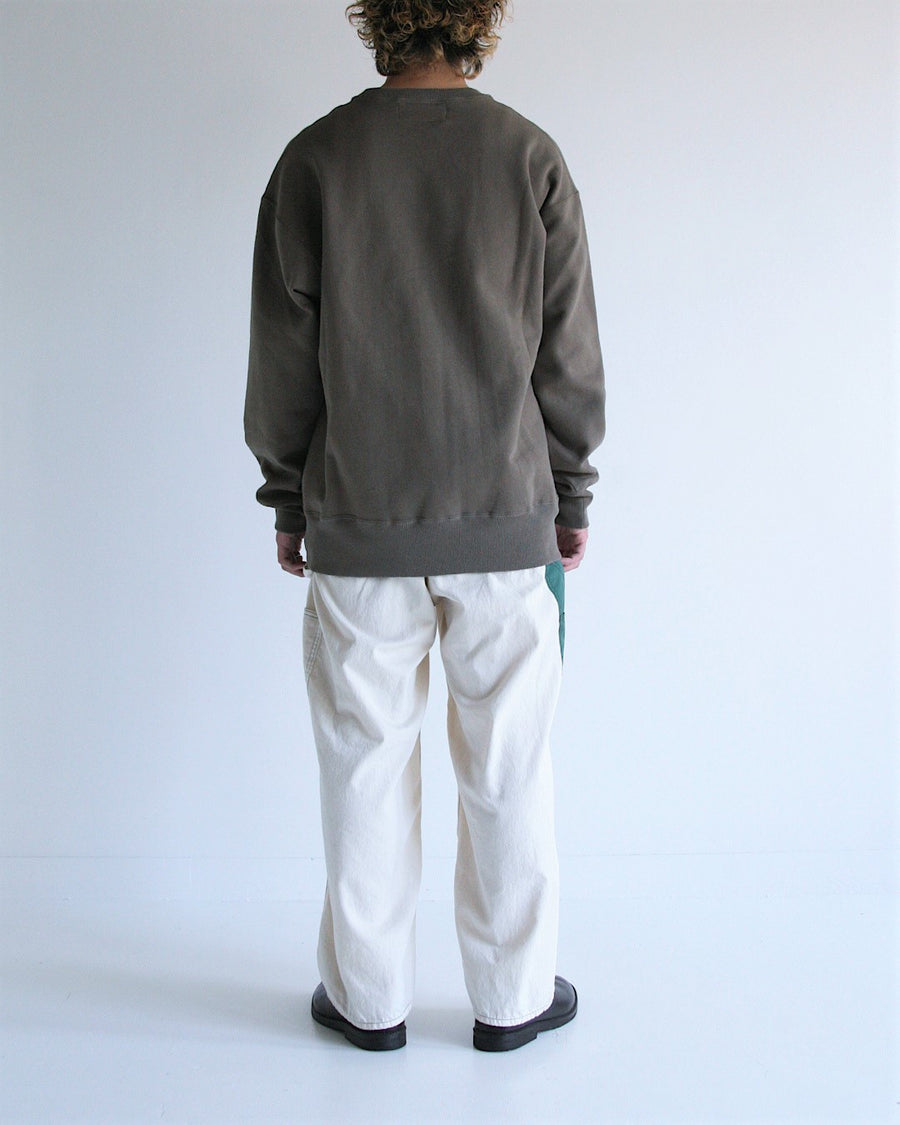 AN300 GLITCH EMBROIDERY SWEAT KHAKI