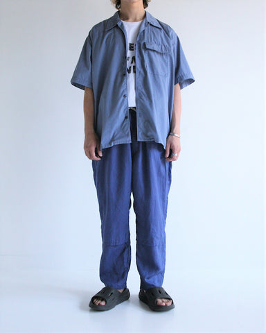 AN288 VENTILATED S/S OPEN COLLER SHIRTS BLUE