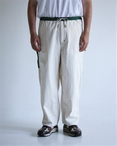 AN297 OFF WHITE PAINTER EASY 裤子 OFF WHITE × 绿色