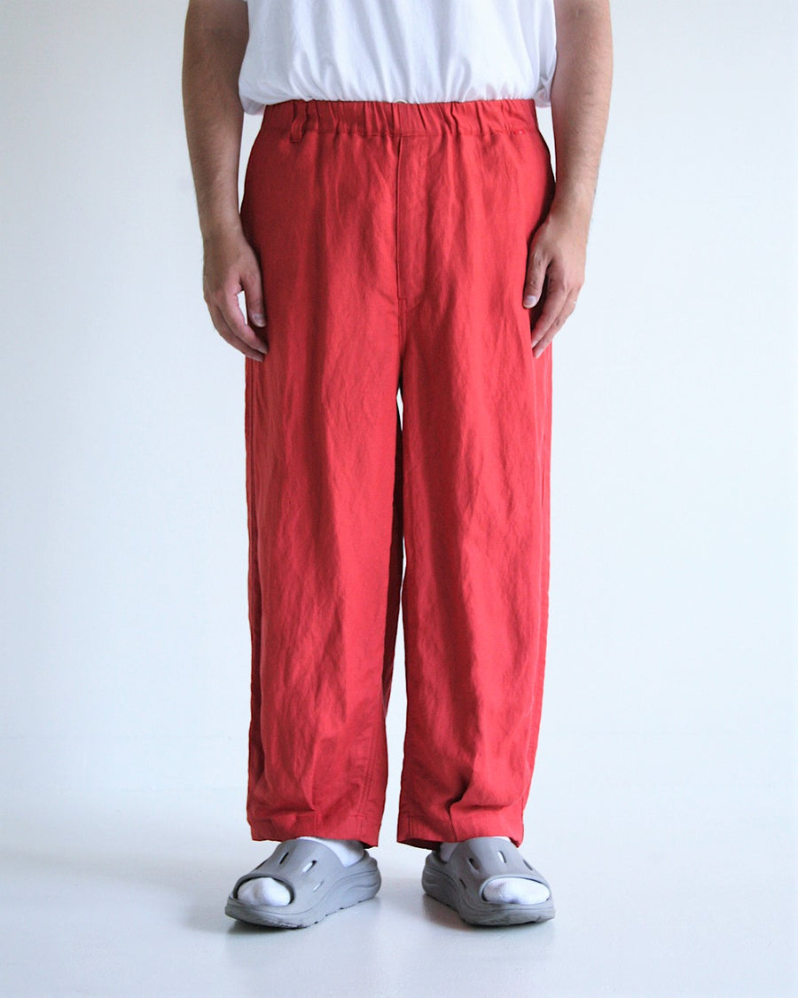 AN283 RAYON HEM TUCK EASY PANTS ORANGE